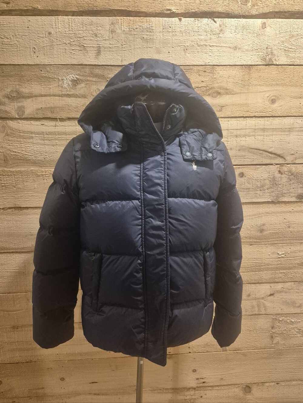Polo by Ralph Lauren Dark Navy Kids Puffer Jacket with Hood
